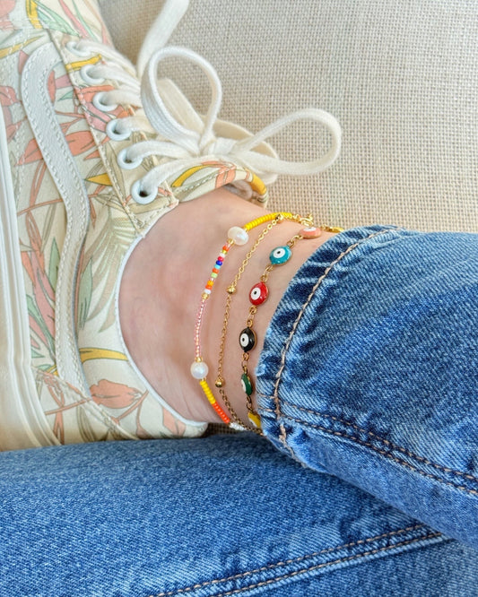 GOOD VIBES ANKLETS