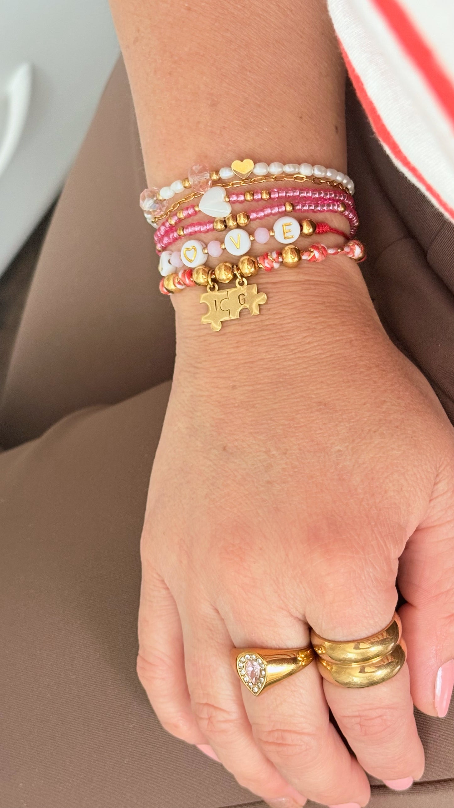 PUZZLE INITIAL BRACELET