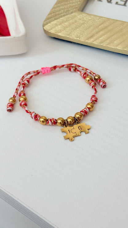 PUZZLE INITIAL BRACELET