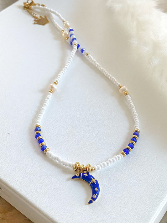 MOON BLUE NECKLACE