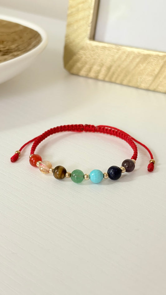 7 CHAKRAS WOVEN BRACELET